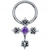 Piercing anneau 1,6mm 119 - Croix médiévale C