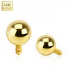 Embout microdermal boule Or-14K