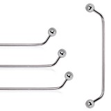 Piercing agrafe boules 45°