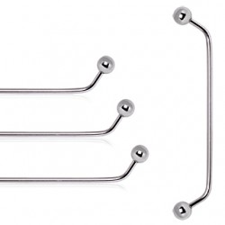 Piercing agrafe boules 45°