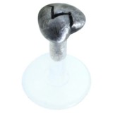 Piercing micro-labret PTFE 129 - Coeur