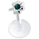 Piercing micro-labret PTFE 135 - Trêfle