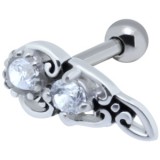 Cartilage hélix, tragus 263 - Zircones vintage