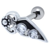 Cartilage hélix, tragus 264 - Zircones vintage