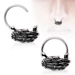 Piercing septum 29 - Main squelette