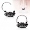Piercing septum, oreille 29 - Main squelette