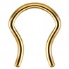 Piercing septum 47 - Simple gold-ip