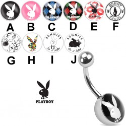 Piercing nombril logo Playboy B