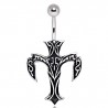 Piercing nombril croix 19 - Médiévale gothique