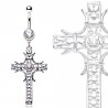 Piercing nombril croix 20 - Médiévale grise
