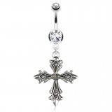 Piercing nombril croix 29 - Médiévale