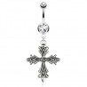 Piercing nombril croix 29 - Médiévale