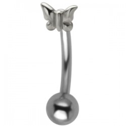 Piercing nombril inversé 55 - Petit papillon