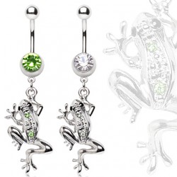 Piercing nombril grenouille qui se déplace (73)