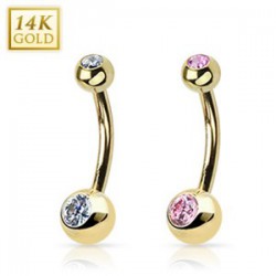 Piercing nombril or 14K 05 - Classique