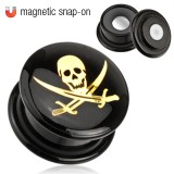 Plug acrylique magnétique pirate