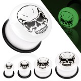 Plug acrylique o-ring UV blanc death