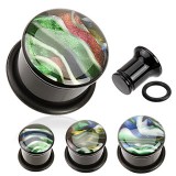 Plug acrylique o-ring coquillage iridescent