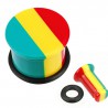 Plug o-ring acrylique rasta (ACRY40)