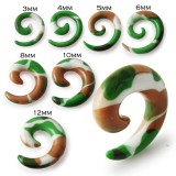 Spirale acrylique camouflage