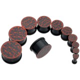 Plug silicone tête de mort noir et rouge