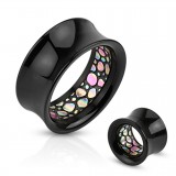 Tunnel acrylique black motif interne A