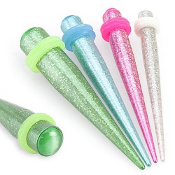écarteur acrylique pointe luisant paillettes