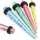 écarteur acrylique pointe luisant tacheté