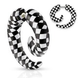Faux-écarteur acry 29 - Spirale damier