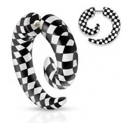 Faux-écarteur acry 29 - Spirale damier