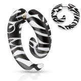 Faux-écarteur acry 30 - Spirale zèbre