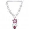 Piercing téton barbell 12 - Fleur pendante