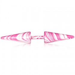 Faux-écarteur acier 106 - Pointe acier peint rose