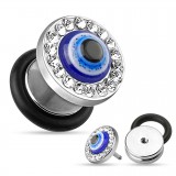 Faux-écarteur acier 50 - Oeil multistrass