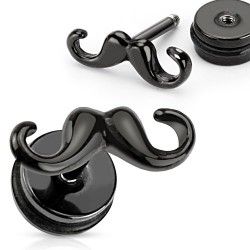 Faux-écarteur acier 82 - Moustache noire