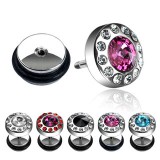 Faux-écarteur acier 123 - Rond multistrass
