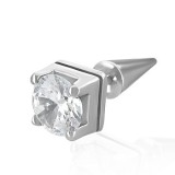 Faux-écarteur acier 133 - Zircone carré