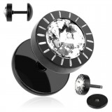 Faux-écarteur acier 150 - Noir zircone et traits
