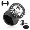 Faux-écarteur acier 150 - Noir zircone et traits