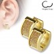 Anneaux oreilles acier 27 - Satin gold-ip