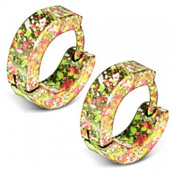 Anneaux oreilles acier 58 - Acier peint