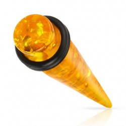 écarteur acrylique ambre (artificielle)