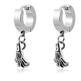 Anneaux oreilles acier 127 - Pate pendante