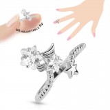 Bague phalange ajustable étoiles (13)