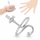 Bague phalange ajustable croix strass (15)