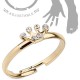Bague phalange ajustable gold-ip couronne (26)
