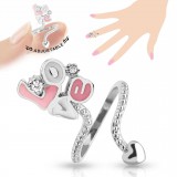 Bague phalange ajustable Love (37)