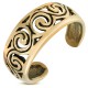 Bague phalange, pied bronze 23 - Spirales