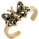 Bague phalange, pied bronze papillon ailes creuses (24)