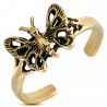 Bague phalange, pied bronze papillon ailes creuses (24)